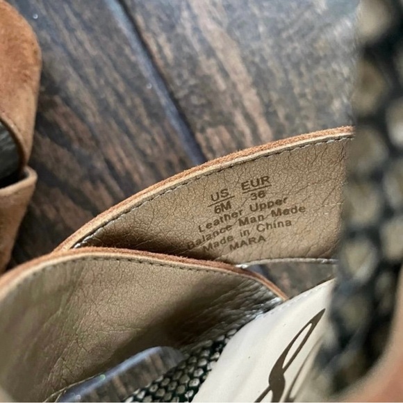 Sam Edelman Snakeprint leather platform shoes size 6 - Picture 6 of 8